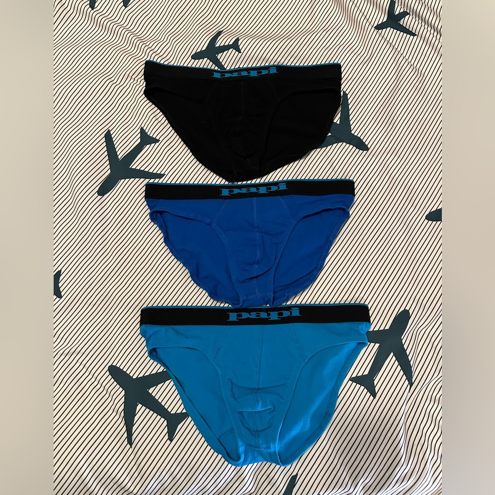 Men’s Papi bikini brief underwear. Medium.